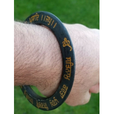 Sikh kara black sarbloh mool mantar bangle singh kaur sidhu moosewala kada t5A