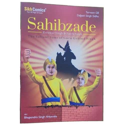 Sikh kids comic sahibzade the valiant sons daljeet singh sidhu book english mc