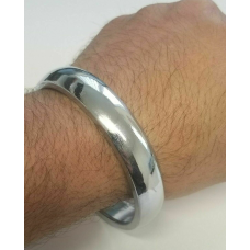Authentic sarbloh pure steel iron sikh singh khalsa kara smooth kada bracelet m4