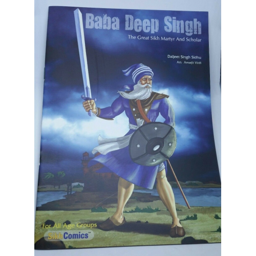 Sikh kids comic shaheed baba deep singh ji by daljeet singh sidhu in english b66