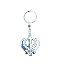KHANDA Key Ring Stunning Steel Sikh Khalsa Singh Kaur Key Chain Punjabi Gift LL9
