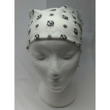 Sikh punjabi white khalsa khandas bandana head wrap gear rumal handkerchief gift