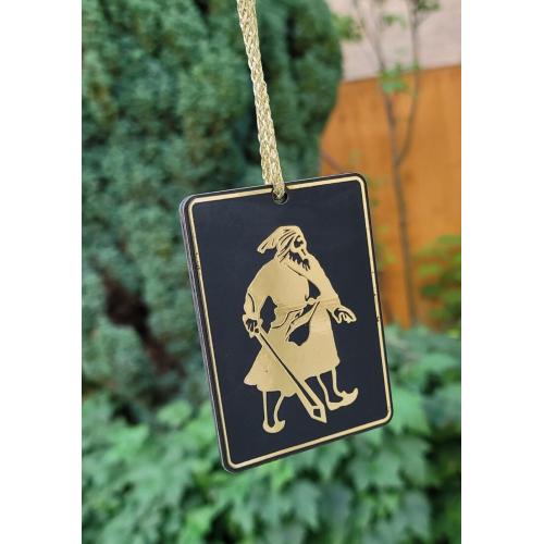 Baba Deep Singh ji Sant Bhindranwale Car Mirror HANGER Punjabi Wood Pendant GG8