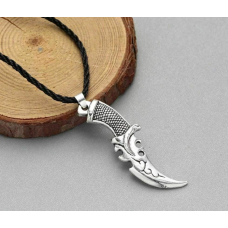 Stunning hindu sikh singh kaur evil eye protection dagger good luck pendant b49