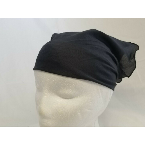 Sikh hindu kaur singh black plain bandana head wrap gear wedding marriage rumal