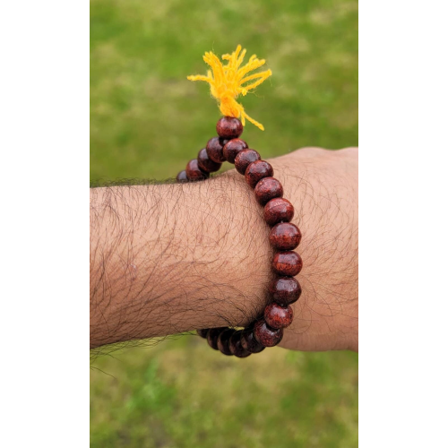 Wooden yogic beads meditation praying beads talisman sikh simarna bracelet ff10