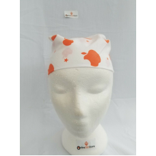 Sikh hindu muslim orange stars bandana head wrap gear rumal handkerchief gift