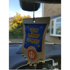 Singh kaur sikh punjabi gurbani khalsa khanda ek onkar car rear mirror hanger ad