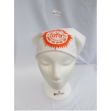 Sikh hindu kaur singh orange hari har bandana head wrap gear rumal handkerchief