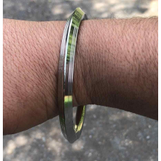 Shiny stainless steel seven lines sikh singh kaur khalsa kara sikh bracelet j12