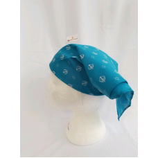 Sikh punjabi turquoise khandas bandana head wrap gear rumal handkerchief gift