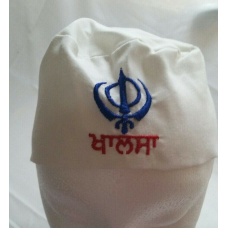 Sikh punjabi white kids infants baby patka pathka khanda bandana head wrap gear