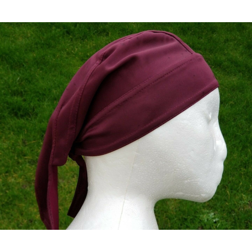 Sikh punjabi jean patka pathka turban bandana head wrap burgundy colour singh xe