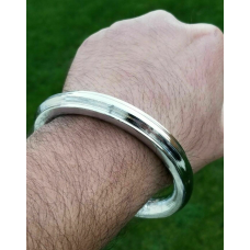 Sarbloh Iron Heavy Round Edge Sikh Singh Kaur Kara Punjabi Khalsa Kada Bangle G6