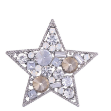 Star moon brooch gold silver plated designer broach celebrity king queen pin i29