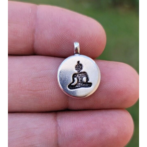 Buddha pendant hindu power silver gold plated evil eye protection shield k54 new