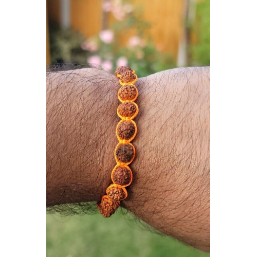 Rudraksha beads meditation bracelet evil eye protection power nazar amulet y2