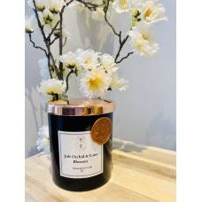 Jade Orchid & Lotus Soy Candle - Vegan, Eco Friendly, Hand Poured - Jade Orchid & Lotus Blossom