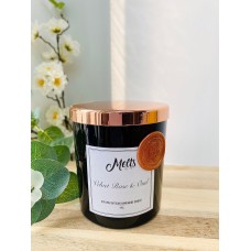 Decorative Scented Soy Candle - Vegan, Eco Friendly, Hand Poured - Velvet Rose & Oud