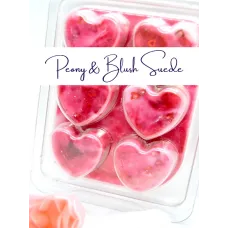 Clamshell- Peony & Blush Suede