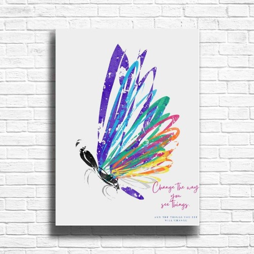 Personalise Dragonfly Wall Art Print abstract unframed modern contemporary minimalist animal art nature home and living decor housewarming