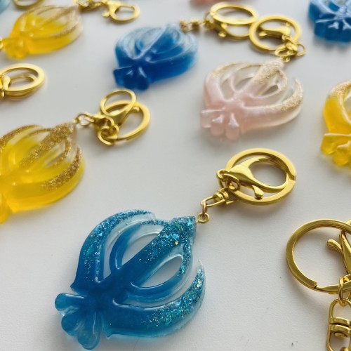 Resin Khanda Key Rings