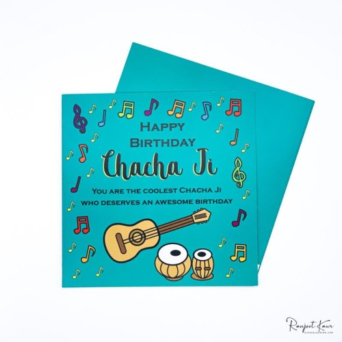 Chacha Ji Punjabi Birthday Card