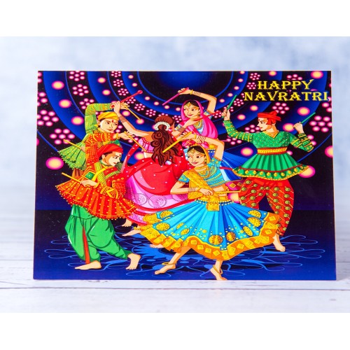 Navaratri Cards| Pack of 3 Happy Navaratri | Single Durga cards| Happy Durga Puja| Dandiya Celebration cards