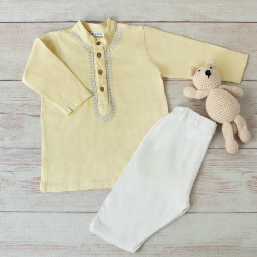 Dandelion Yellow Kurta Pajama (0-6m)