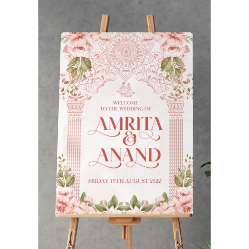 Blush Pillar Wedding Signage, Table Numbers, Seating Plan, Welcome Sign