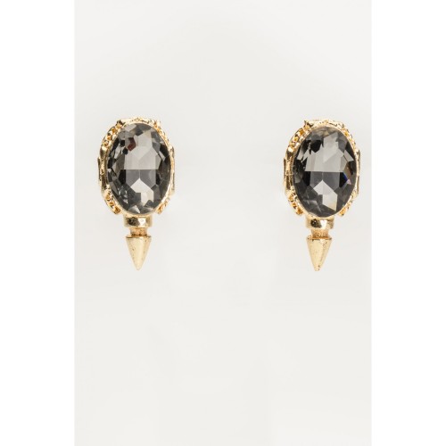 Aria Grey Stone Earrings