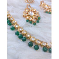 Green Kundan Set