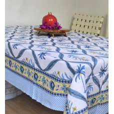 Palm Table Cover Blue