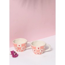 Chequered Heart Mug