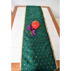 Green Festive Table Runner