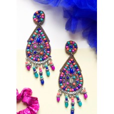 Beaded drop Multicolored