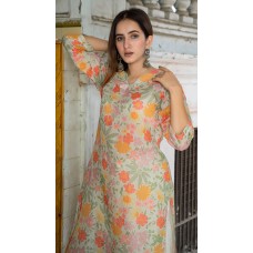 GARDEN OF DREAMS LINEN KURTA