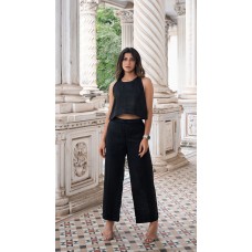 BLACK LINEN CO-ORD SET