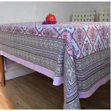 Gulmohar Table Cover Pink