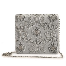 Silver Nagma clutch