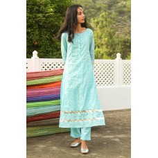 Nilakshi Blue Kurta-Pant Set