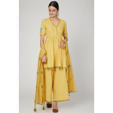 Sunset Jasmine kurta palazzo set