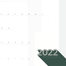 Zoom 2022 Wall Planner - Green