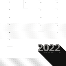 Zoom 2022 Wall Planner - Grey
