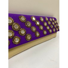 Purple Mirrored Clutch