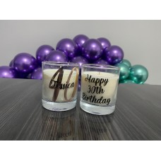 Birthday candles - personalised and scented