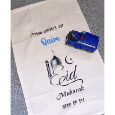 Personslised XL Eid present sack 