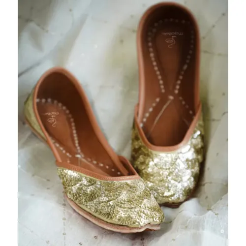 Glittery Mess Sequin Ballerina Jutti