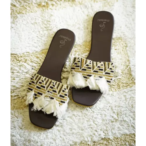 Miss Tassel slide Sandals