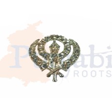 Khanda Badge Silver - Large